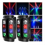 Luces Led Láser Dj Mini Spider Rgbw Efectos Luz 8x3w Dmx512