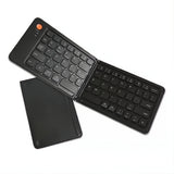 Teclado Inalámbrico Plegable Bluetooth Recargable + Soporte