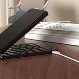 Teclado Inalámbrico Plegable Bluetooth Recargable + Soporte