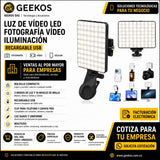 Luz De Vídeo Led Fotografía Video Iluminación Recargable Usb