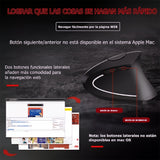 Kit Mouse Vertical Inalámbrico Recargable Con Soporte Muñeca