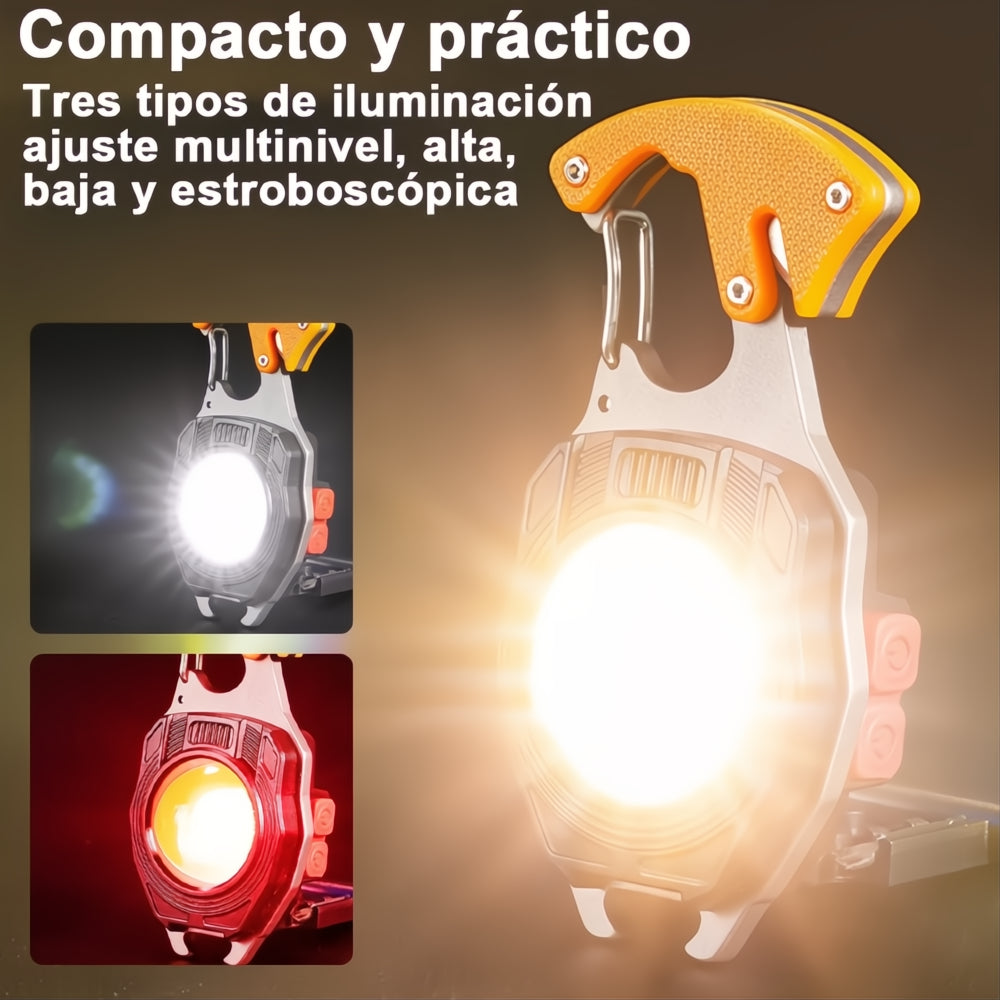 Linterna Led Llavero Portátil Lámpara Táctica Multifunción