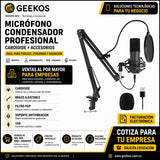 Micrófono Condensador Profesional Cardioide + Accesorios