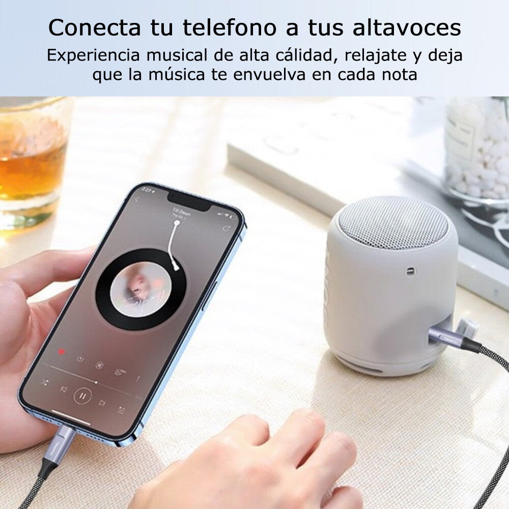 Cable Lightning Audio A Auxiliar para iPhone iPad