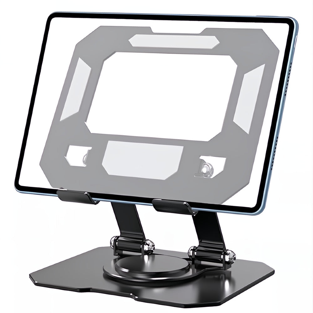 Base Soporte para Tablet Ajustable y Giratorio 360° Metalico Universal