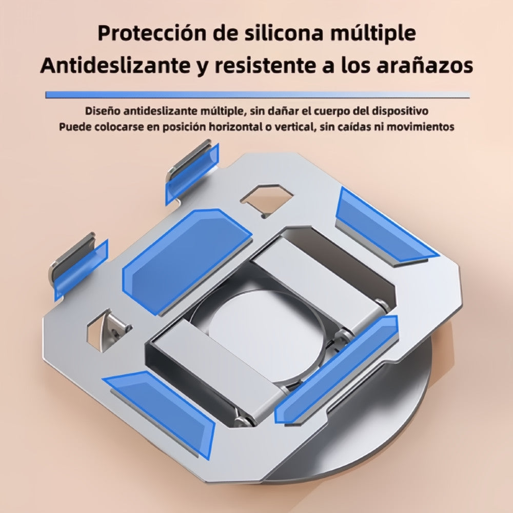 Base Soporte para Tablet Ajustable y Giratorio 360° Metalico Universal