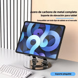 Base Soporte para Tablet Ajustable y Giratorio 360° Metalico Universal